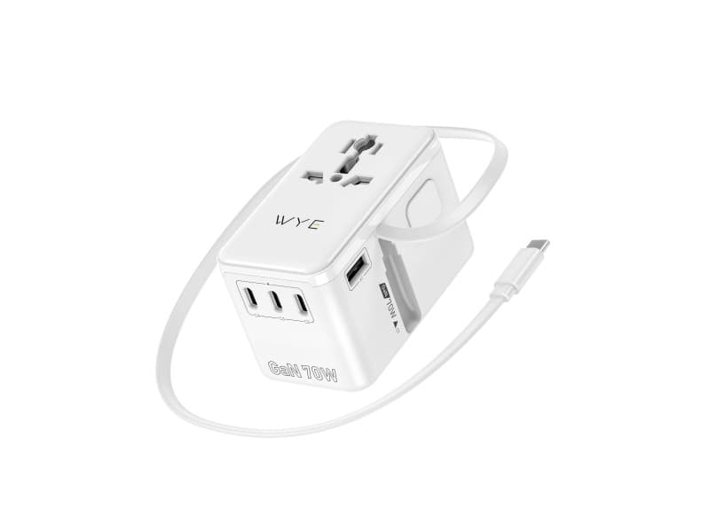 TA15 70W AnyPort Universal Travel Adapter
with Retractable Cable