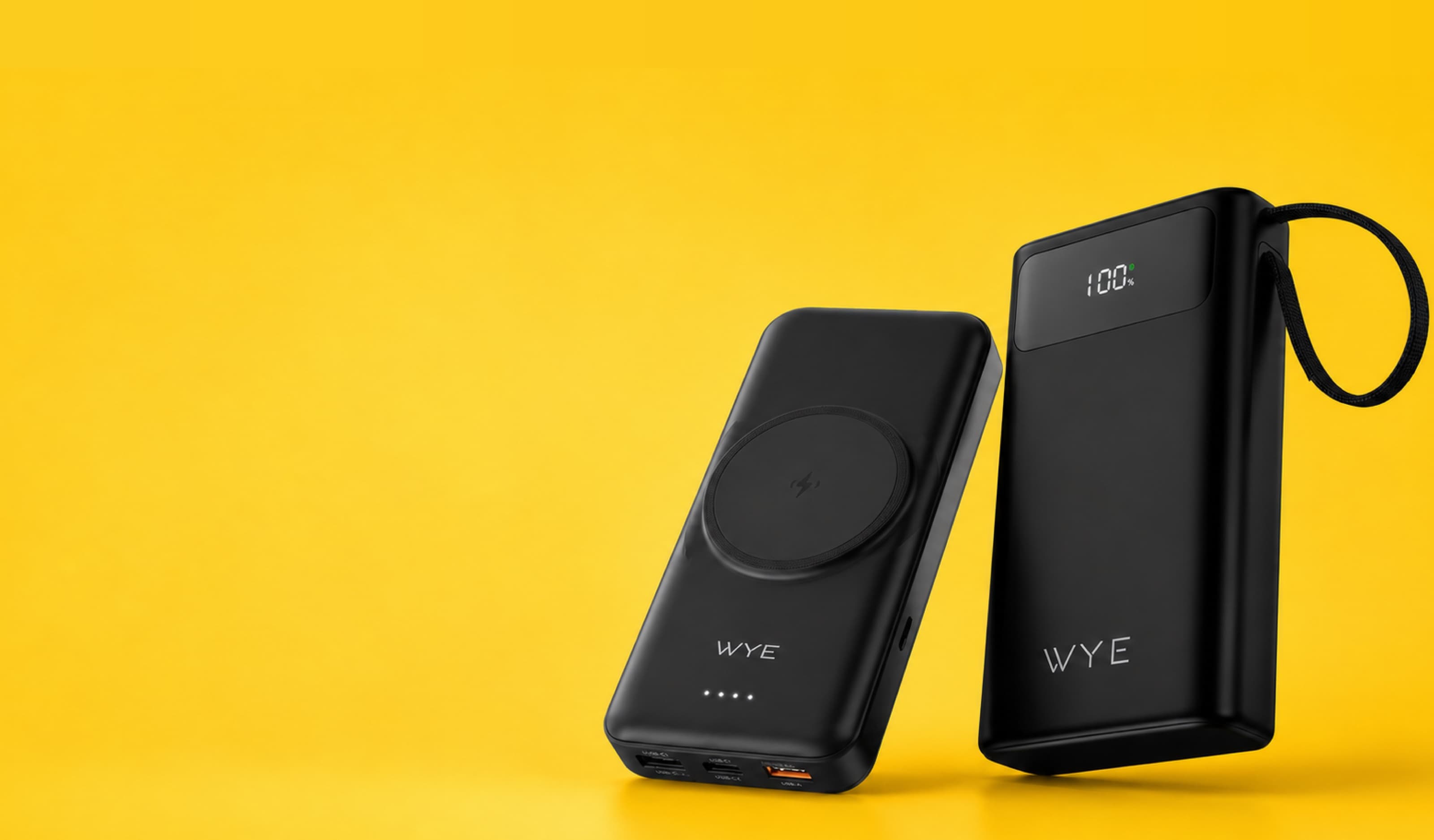 20,000 mAh. Cables built in.